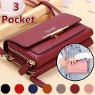 New Women's Wallet Korean Multifunctional Shoulder Bag Mid-length Clutch