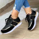 New Women Sneakers Platform Shoes Leather Patchwork Casual Sport Shoes