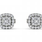 Natural 10k White Gold 0.25 Ct Round Cut Diamond Fashion Stud Earrings HI I2 Natural 10k White Gold 0.25 Ct Round Cut Diamond Fashion Stud Earrings HI I2