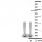 Sterling Silver 0.2ct TW Diamond Hoop Earrings