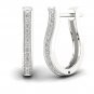 Sterling Silver 0.2ct TW Diamond Hoop Earrings  (H-I, I2)