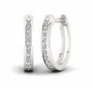 Sterling Silver 0.25ct TW Diamond Hoop Earrings (H-I, I2) Sterling Silver 0.25ct TW Diamond Hoop Earrings (H-I, I2)