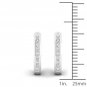 Sterling Silver 0.25ct TW Diamond Hoop Earrings  (H-I, I2)