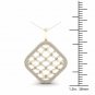 10K Yellow Gold 0.25ct TDW Diamond Filigree Fashion Pendant Necklace