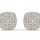 Genuine 10k Yellow Gold 0.35 Ct Round Cut Diamond Stud Earrings HI I2 Genuine 10k Yellow Gold 0.35 Ct Round Cut Diamond Stud Earrings HI I2