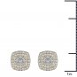 Genuine 10k Yellow Gold 0.35 Ct Round Cut Diamond Stud Earrings HI I2