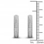 Sterling Silver 0.25ct TW Diamond Half- Hoop Earrings  (H-I, I2)