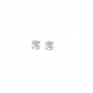 0.52Ct Round Cut Natural Diamond Stud Earrings in 14K Yellow Gold