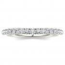 Real 14k White Gold 0.25ct TDW Natural Diamond Women's Wedding Band  H-I I2