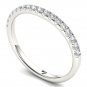 Real 14k White Gold 0.25ct TDW Natural Diamond Women's Wedding Band  H-I I2