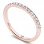 Real 14k Rose Gold 0.25ct TDW Natural Diamond Women's Wedding Band  H-I I2