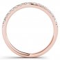 Real 14k Rose Gold 0.25ct TDW Natural Diamond Women's Wedding Band  H-I I2
