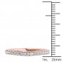 Real 14k Rose Gold 0.25ct TDW Natural Diamond Women's Wedding Band  H-I I2
