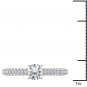 14k White Gold 1.25 Ct Round Cut Diamond Classic Solitaire Engagement Ring HI I2