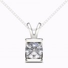 Natural 925 Silver 0.20 CT Round Cut Diamond Solitaire Pendant Necklace HI I2 Natural 925 Silver 0.20 CT Round Cut Diamond Solitaire Pendant Necklace HI I2