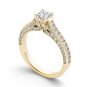 14k Yellow Gold 1.50 Ct Princess Cut Diamond Classic Solitaire Engagement Ring