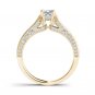 14k Yellow Gold 1.50 Ct Princess Cut Diamond Classic Solitaire Engagement Ring