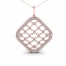 10K Rose Gold 0.25ct TDW Diamond Filigree Fashion Pendant Necklace 10K Rose Gold 0.25ct TDW Diamond Filigree Fashion Pendant Necklace