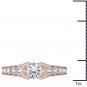 Solid 14k Rose Gold 0.75 Ct Round Cut Diamond Classic Solitaire Engaement Ring
