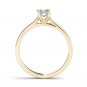 14k Yellow Gold 0.75Ct Round Cut Diamond Classic Solitaire Engagement Ring HI I2