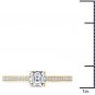 14k Yellow Gold 0.75Ct Round Cut Diamond Classic Solitaire Engagement Ring HI I2