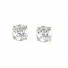 1.27Ct Round Cut Natural Diamond Stud Earrings in 14K Yellow Gold 1.27Ct Round Cut Natural Diamond Stud Earrings in 14K Yellow Gold