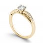 14K Yellow Gold 0.40 Ct Natural Round Cut Diamond Solitaire Engagement Ring I2