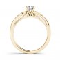 14K Yellow Gold 0.40 Ct Natural Round Cut Diamond Solitaire Engagement Ring I2