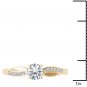 14K Yellow Gold 0.40 Ct Natural Round Cut Diamond Solitaire Engagement Ring I2