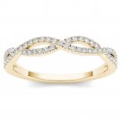 14k Yellow Gold 0.15 Ct Round Cut Diamond Fashion Wedding Anniversary Ring HI I2 14k Yellow Gold 0.15 Ct Round Cut Diamond Fashion Wedding Anniversary Ring HI I2