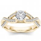 14k Yellow Gold 1.20 Ct Round Cut Diamond Classic Solitaire Engaement Ring HI I2