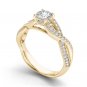 14k Yellow Gold 1.20 Ct Round Cut Diamond Classic Solitaire Engaement Ring HI I2