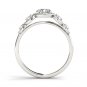 Real 14k White Gold 1.00 Ct Natural Round Cut Diamond Halo Engagement Ring HI I2