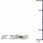 Solid 10k White Gold 0.1 Ct Diamond Anniversary Wedding Engagement Band HI I2