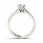 Solid 14K White Gold 1.25 Ct Round Cut Diamond Classic Solitaire Engagement Ring