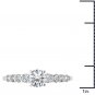 14K White Gold 1.20 Ct Natural Round Cut Diamond Classic Engagement Ring HI