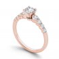 14K Rose Gold 1.20 Ct Natural Round Cut Diamond Classic Engagement Ring HI