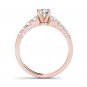 14K Rose Gold 1.20 Ct Natural Round Cut Diamond Classic Engagement Ring HI