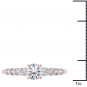 14K Rose Gold 1.20 Ct Natural Round Cut Diamond Classic Engagement Ring HI