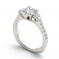 14K White Gold 1.50 Ct Princess Cut Diamond Classic Solitaire Engagement Ring HI