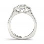 14K White Gold 1.50 Ct Princess Cut Diamond Classic Solitaire Engagement Ring HI