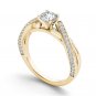 Real 14k Yellow Gold 1.00Ct Round Cut Diamond Classic Solitaire Engagement Ring
