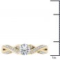 Real 14k Yellow Gold 1.00Ct Round Cut Diamond Classic Solitaire Engagement Ring