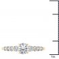 14K Yellow Gold 1.20 Ct Natural Round Cut Diamond Classic Engagement Ring HI