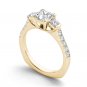 14K YellowGold 1.50 Ct Princess Cut Diamond Classic Solitaire Engagement Ring HI