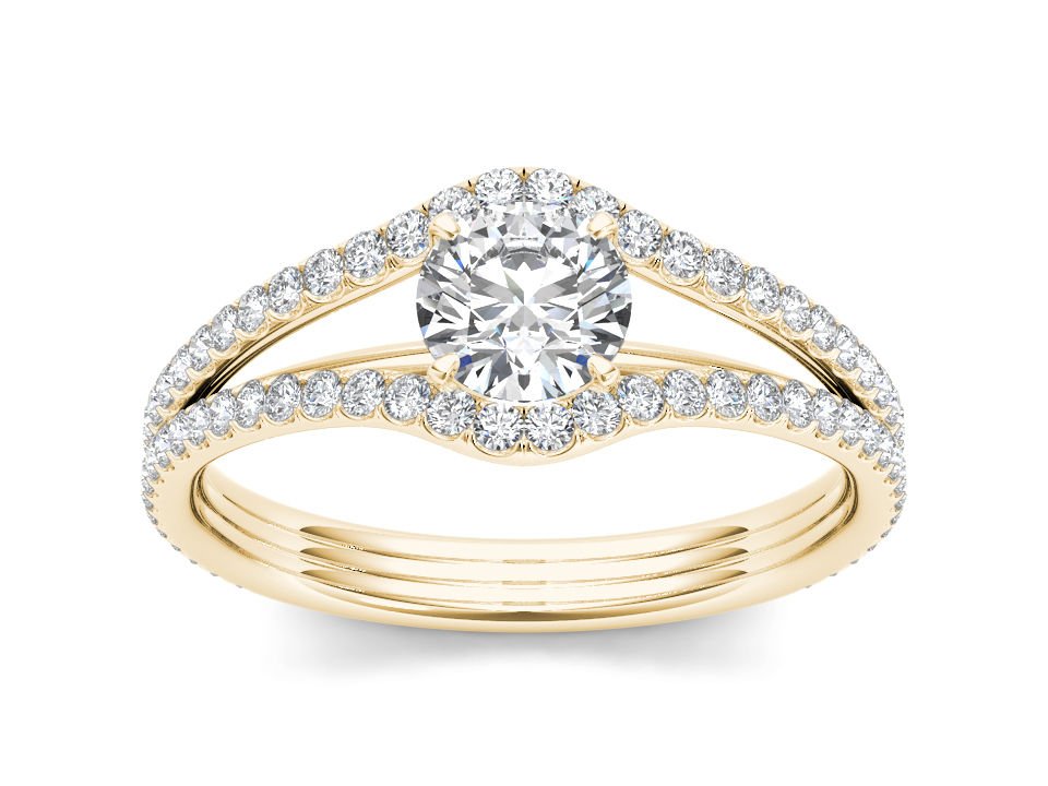 14K Yellow Gold 1.25 Ct Round Cut Diamond Classic Solitaire Engagement Ring I2