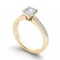 14K Yellow Gold 1.23 Ct Round Cut Diamond Classic Solitaire Engagement Ring HI