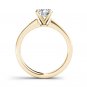 14K Yellow Gold 1.23 Ct Round Cut Diamond Classic Solitaire Engagement Ring HI