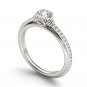14K White Gold 1.25 Ct Round Cut Diamond Classic Solitaire Engagement Ring Set