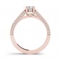 Real 14k Rose Gold 1.25 Ct Round Cut Diamond Classic Solitaire Engagement Ring
